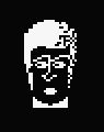 Face bitmap drawn by Cubos
