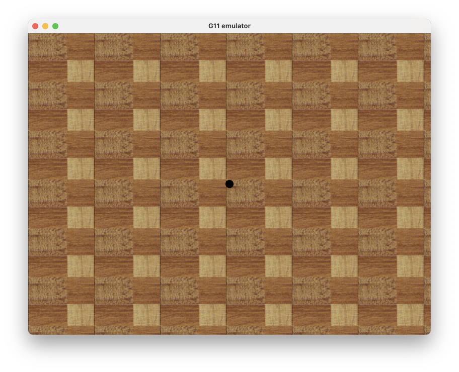 The first boot up of my windowed operating system with the emulated PCI video card.