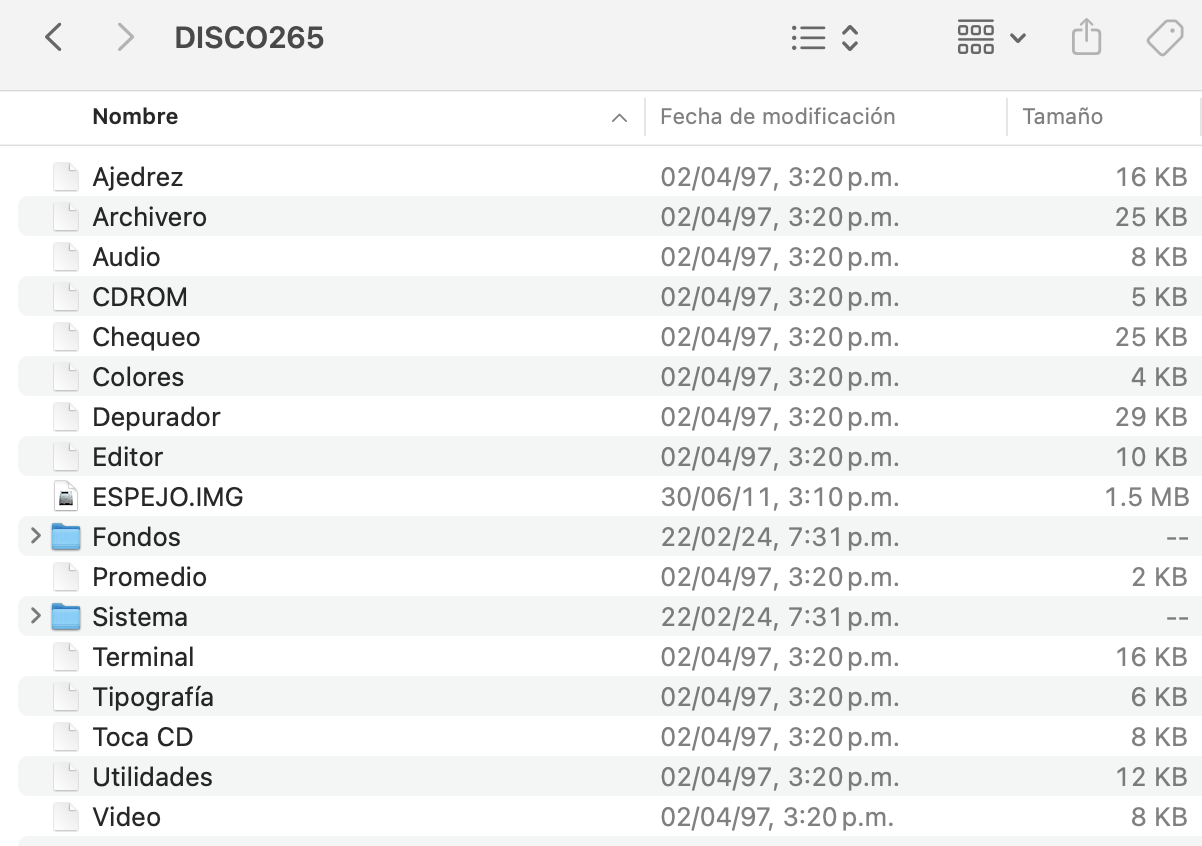 The directory of the bootable disk.