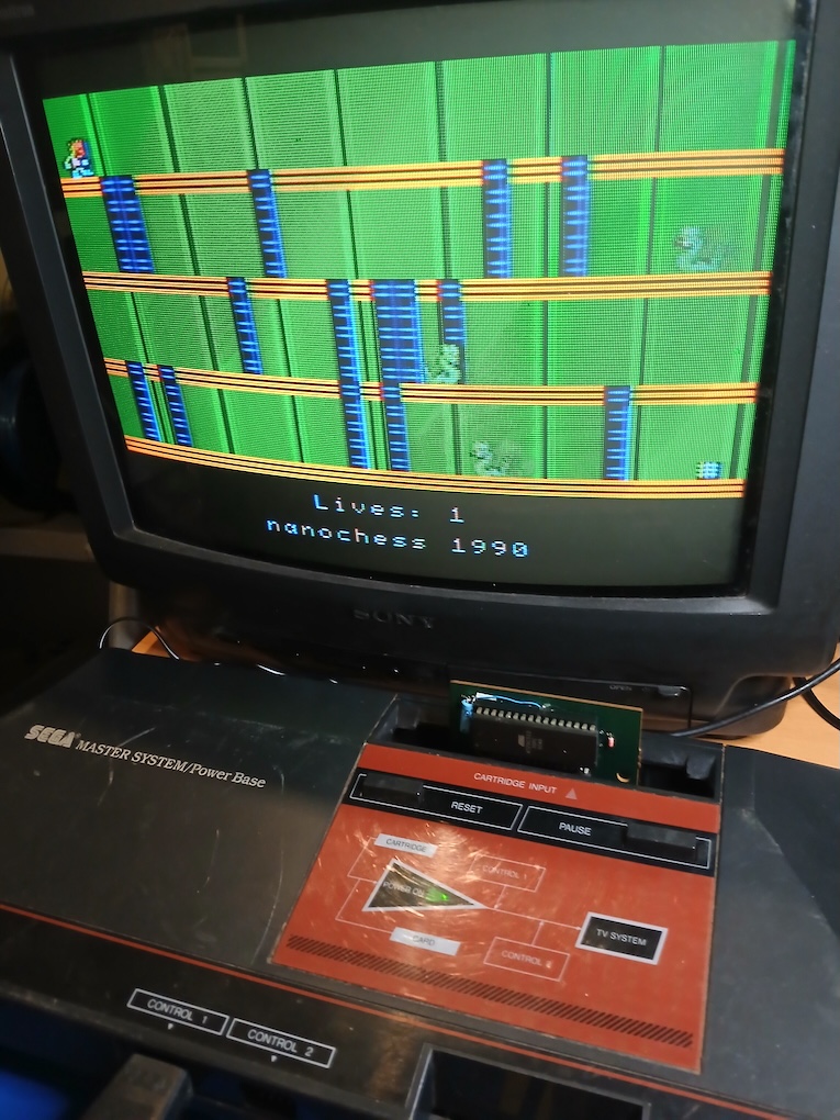 CVBasic funcionando con Sega Master System