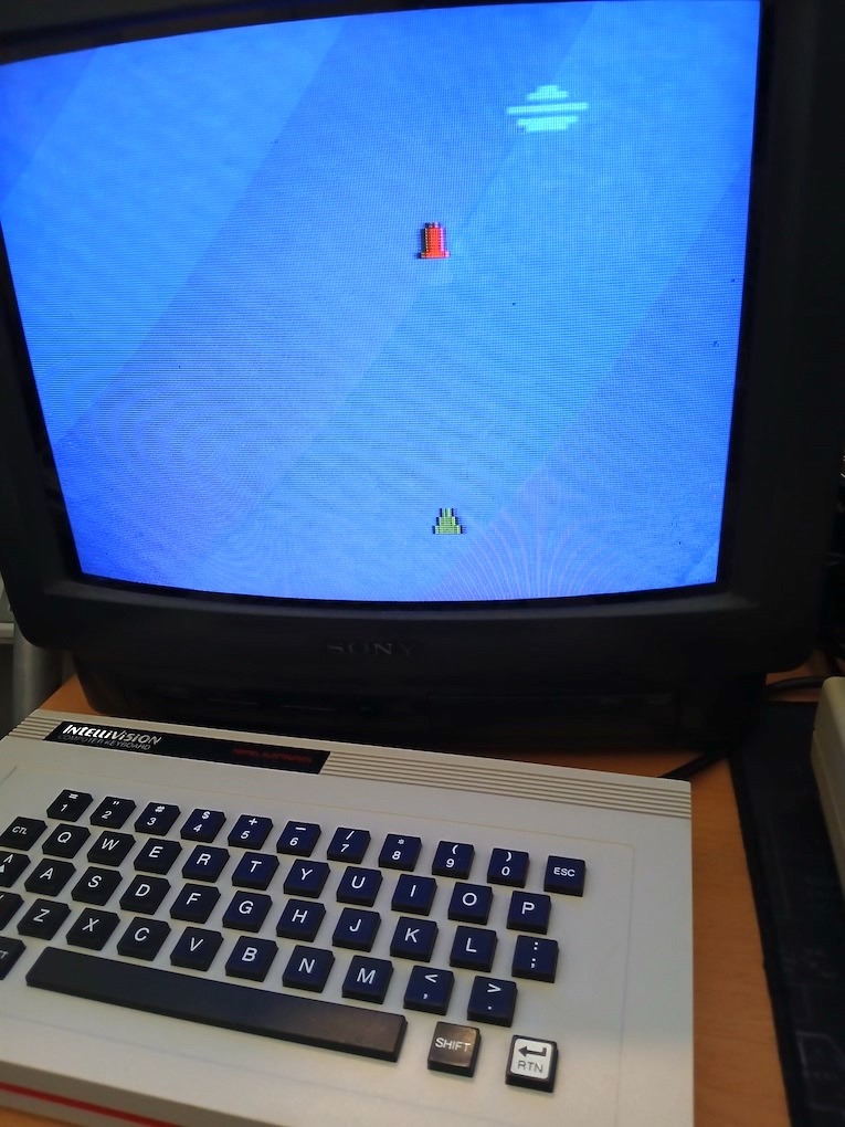UFO Invasion running on the Mattel Intellivision ECS