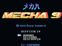 Mecha-9: Title screen
