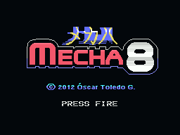 Mecha Eight: Title screen