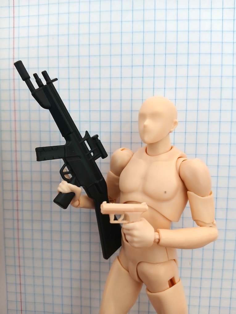 The pose for the title screen