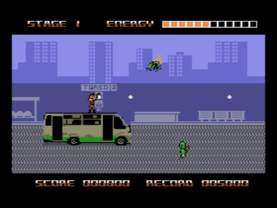 The game's stage 1 using sprite mode 2